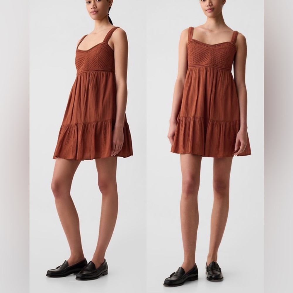 New Gap Crochet 100% cotton Mini Dress